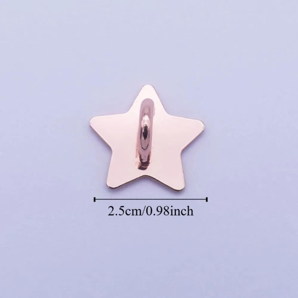 Starry Sky Stars Moon Phone Charm Holder Stand Self Adhesive Phone Case Finger Ring Silver Gold 2.5cm Phone Hook Buckle