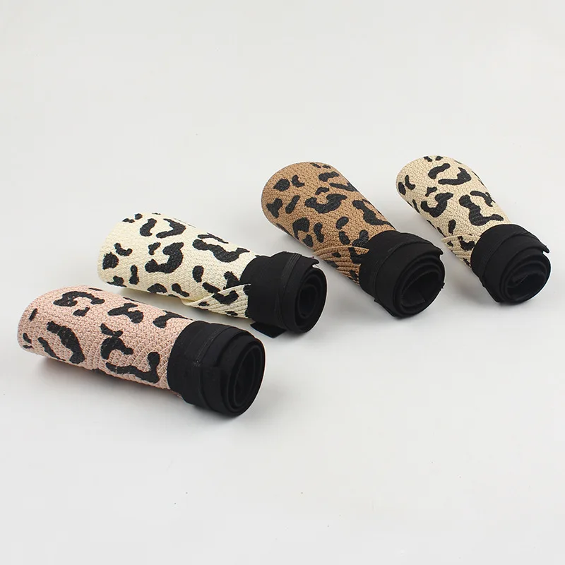 Summer Women leopard print Visor hat Beach Casual Foldable Sun hat Adult travel straw hat for women