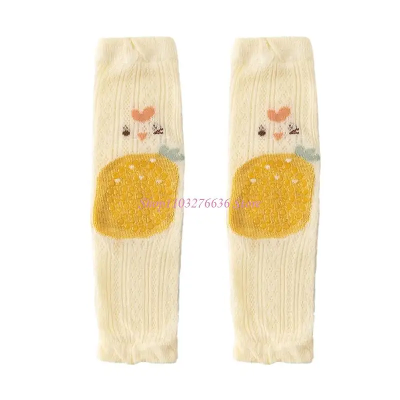 R6FD 1 Pair Baby Knee Pads Crawling Kneepad Protectors Ensuring Safe Crawling Experience with Soft Cotton Nonslip Design