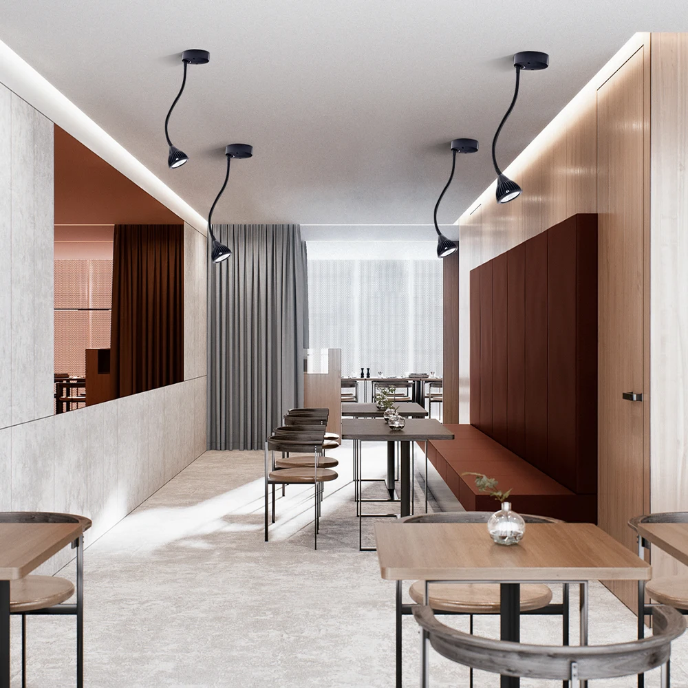 Quality LED Hose Small Spotlight Clearly Mounted Ceiling Lamp Long Rod Bendable Photo Backlight General Adjustable Wall Lamp