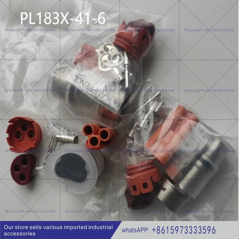 PL183X-41-6 plug 3 way with terminals New connector