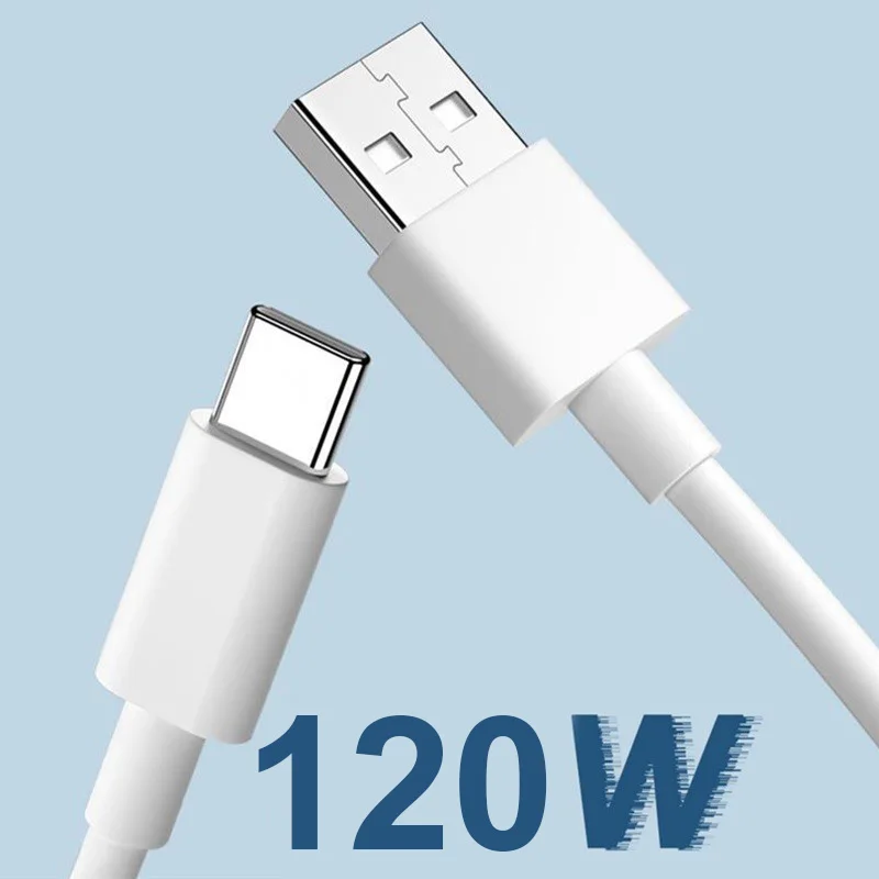 12A USB Type-C 120W Supervooc Fast Charging Cable for OPPO Realme GT6 / GT6 Neo Find X8 Ultra X7 X6 X5 Data Cable
