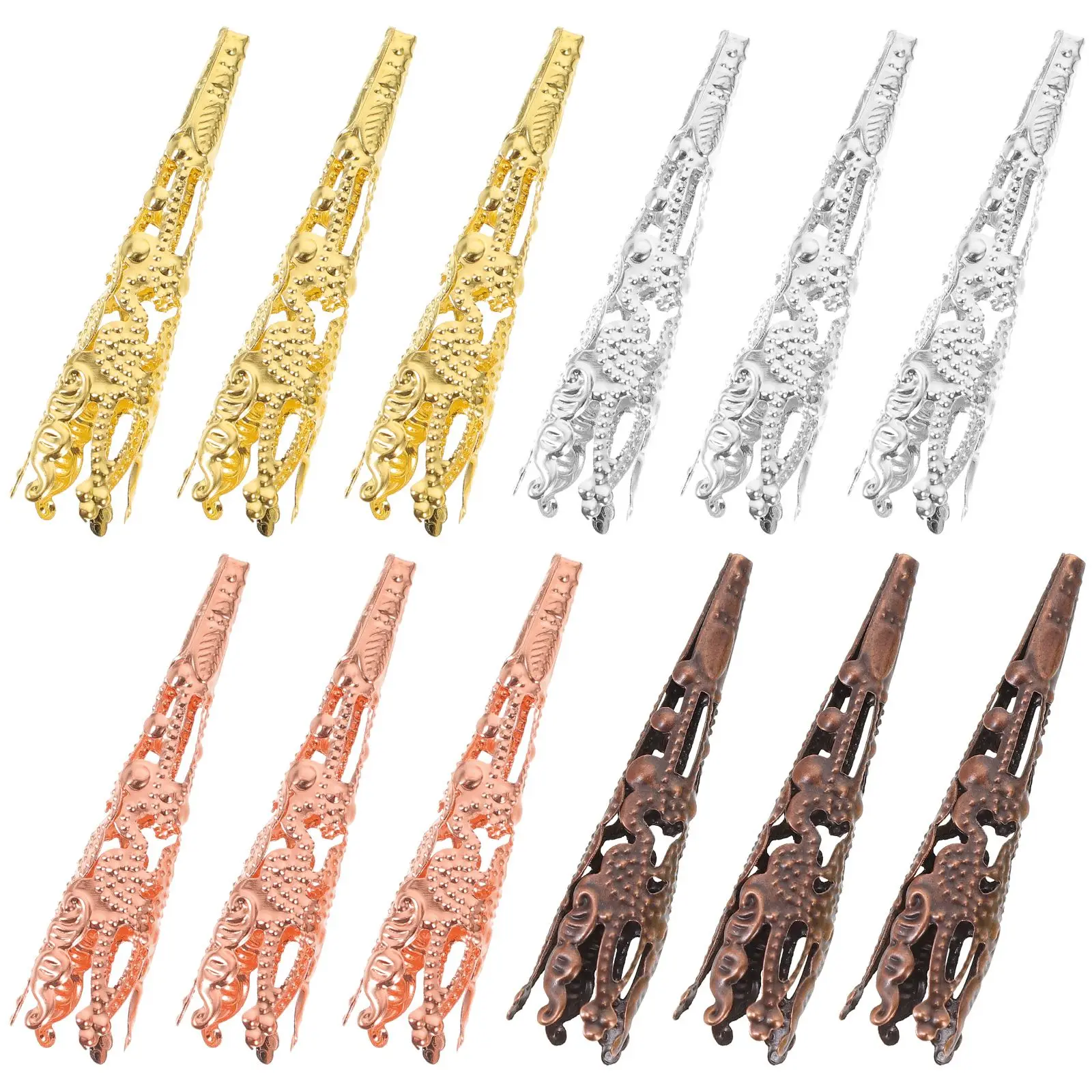 

120 Pcs Trumpet Flower Bead Durable Beads Caps DIY Supplies Diy Beads Caps Jewelry Making Accessories