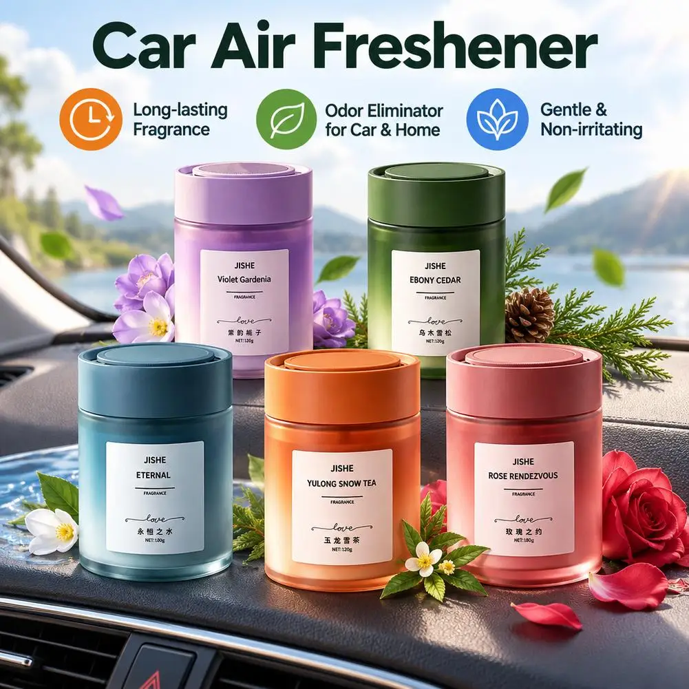 Long Lasting Solid Car Air Freshener Odor Remover Balm Home Bedroom Bathroom Auto Interior Fragrance Aromatherapy Balm