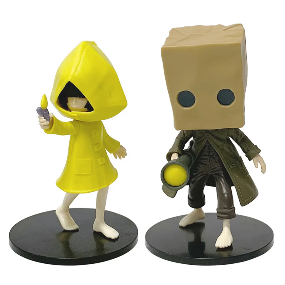 Hot Game GK Little Nightmares Anime Figurine Six Figure Mono Action Figure Anime Game PVC Action Figure Collectible Model Doll
