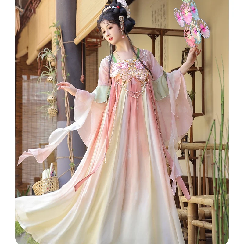 

DP14 2024 New Women's Hanfu Chest Han Yuan Su Spring and Summer Hanfu Daily Han Element Elegant Fairy Hanfu