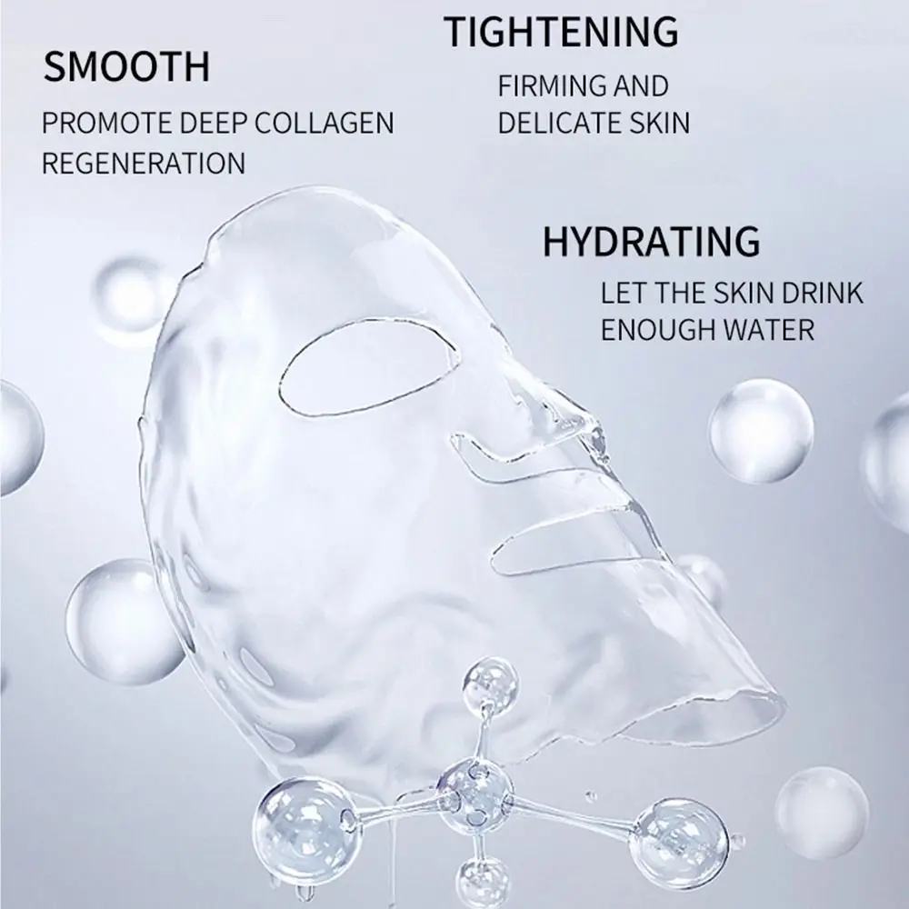 5 uds nueva mascarilla facial de colágeno genérica máscara de elevación nocturna reafirmante hidratante colágeno máscara profunda Real cuidado facial