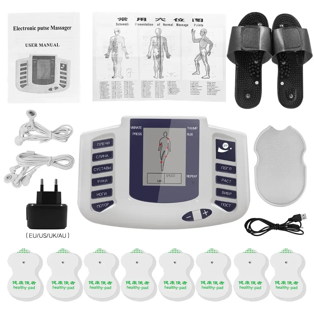 

EMS Tens Unit Professional Muscle Stimulator Portable Electric Body Massager Microcurrents Low Frequency Relaxing Physiotherapy