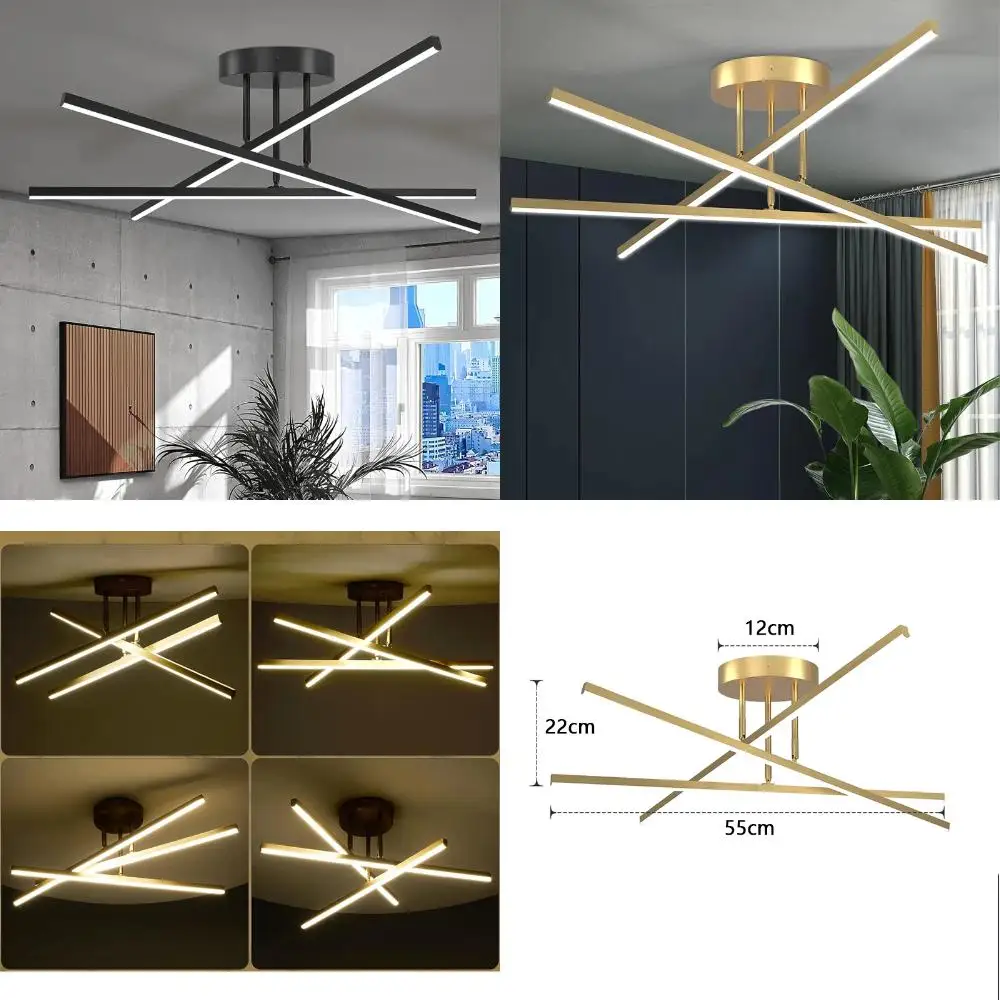 

2023 Nordic Modern LED Ceiling Chandelier for Living Room, Dining Room, Bedroom Led ceiling lamp Crystal chandeliers Nordic lamp