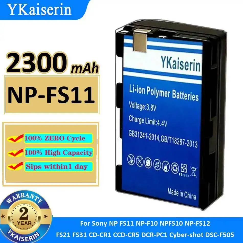 

NP-FS11 Аккумулятор для камеры 2300 мАч для Sony Cyber-Shot Dsc-F505 NP-F10 NPFS10 NP-FS12 FS21 FS31 CD-CR1 Ccd-CR5 Dcr-PC1 Стабильный