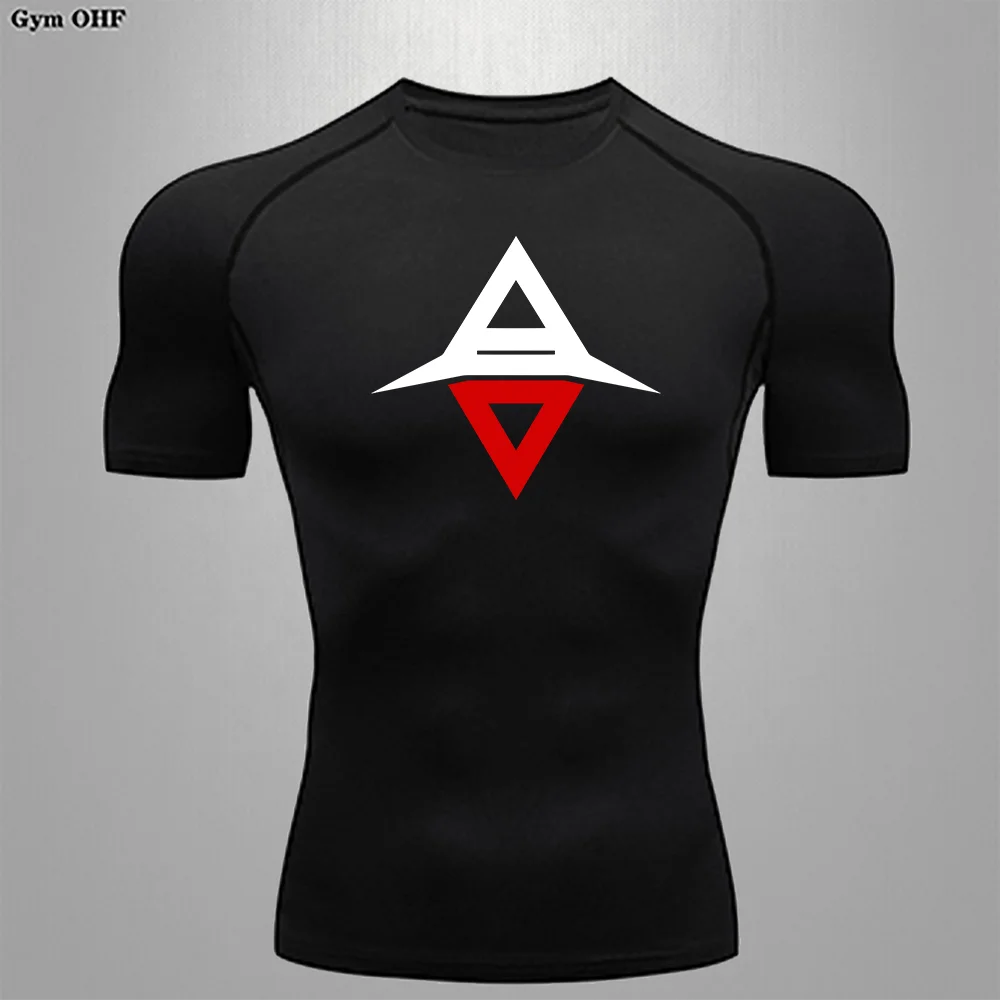 Men's T-shirt Quick Drying Long Sleeved And Short Sleeved Anime Themed GYM Rash Guard Shirts For Man Boxing Custom Running