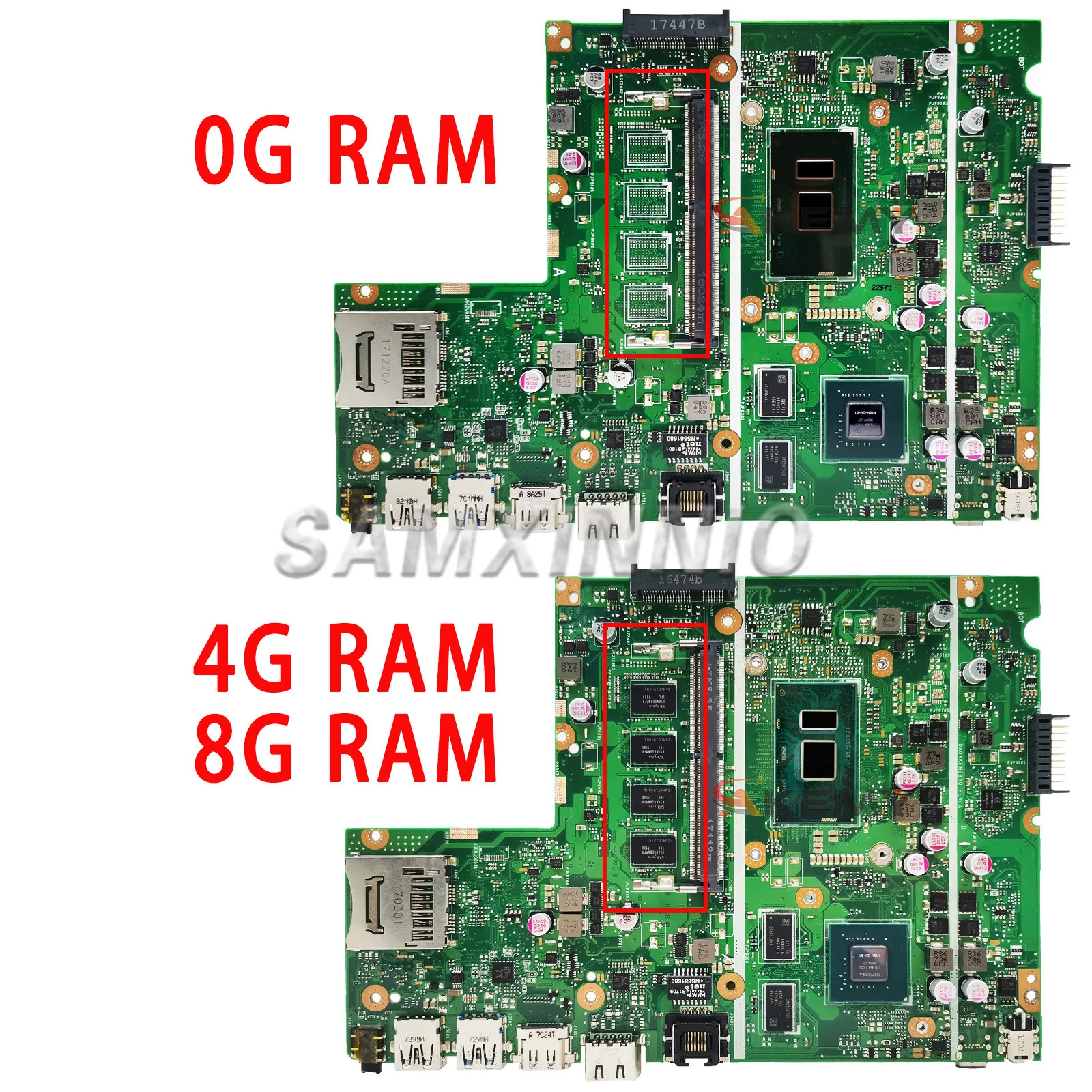 SAMXINNO X541UV Laptop Motherboard For ASUS X541UJ X541UVK X541U F541U A541U Mainboard I3 I5 I7 CPU GT920M 4GB/8GB-RAM MAINBOARD