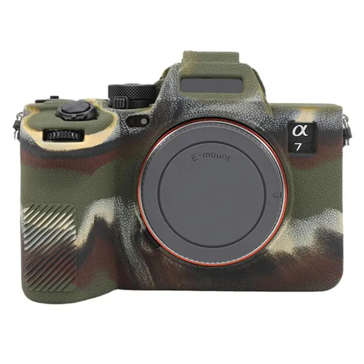 Beschermhoes van zacht siliconen met litchi textuur voor Sony A7V camera, antislip cameratas voor Sony Alpha 7 V, ILCE-7M5