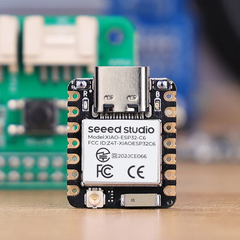 Seeed Studio XIAO ESP32-C6 MCU Board 2.4GHz Wi-Fi 6 Radio Connectivity BLE 5.0 Thread Zigbee Smart Home Application