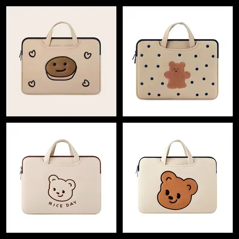 Cute Cartoon Tablet Sleeve Bag Laptop Handbag 13.3 /13.6/14/15.6/16 lnch Portable Computer Sleeve Case forMacbook lpad