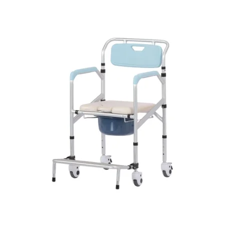 Medical Care Elderly Handicapped Patient Nursing Bedpan Foldable Disability Commode Chair with Seat Belt