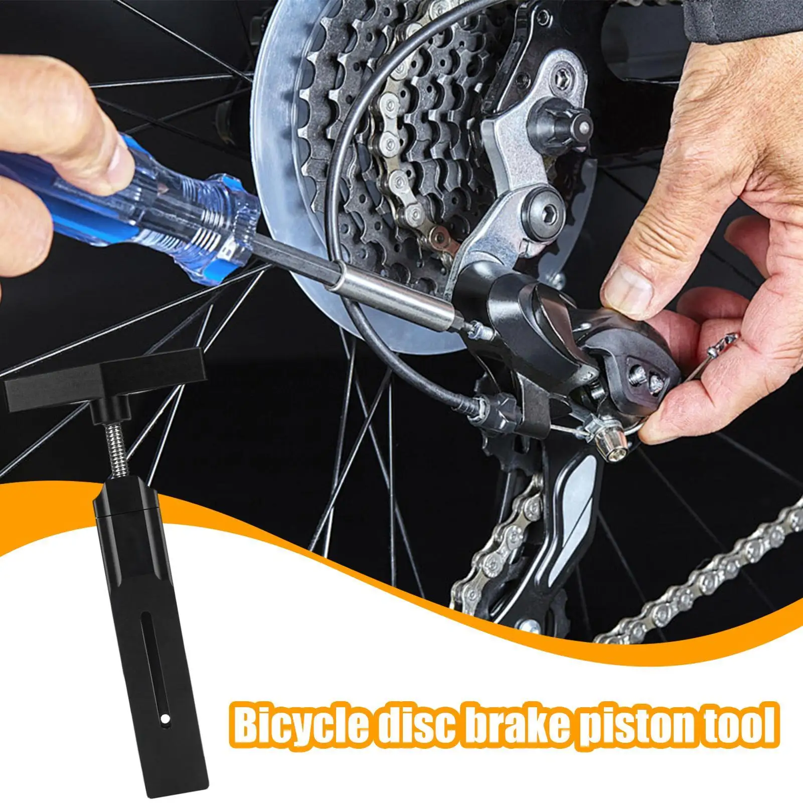 

Bike Disc Brake Piston Tool, Calipers Reset Tool for Brake Pad Replacement, Compatible with Road Bike Bicycle Maintenance Repair