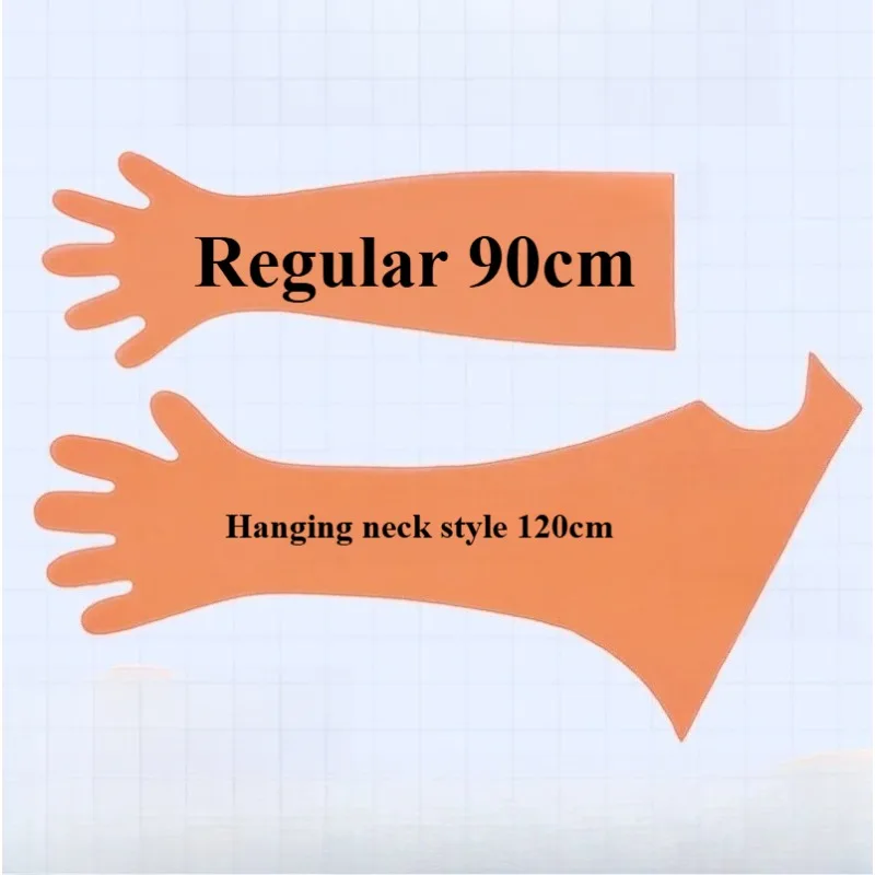 Disposable Long Arm Gloves for Veterinary Use Neck-hanging Enlarged Long Arm Cover Midwifery Gloves for Cattle and Pigs