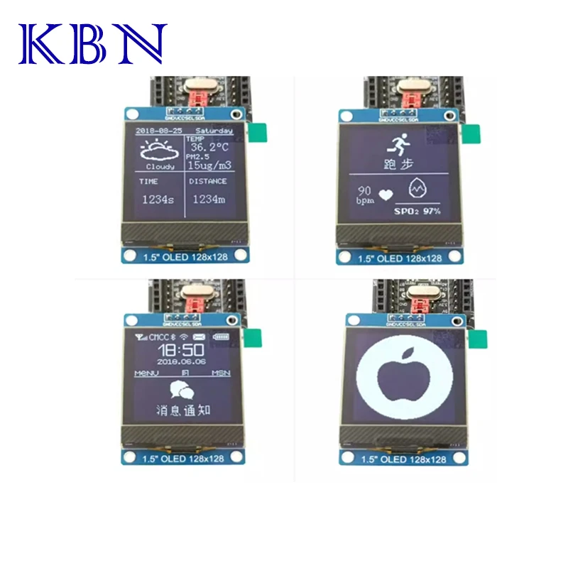 The 1.5-inch OLED liquid crystal display module SH1107 drives the I2C Communications 128 x 128 dot matrix