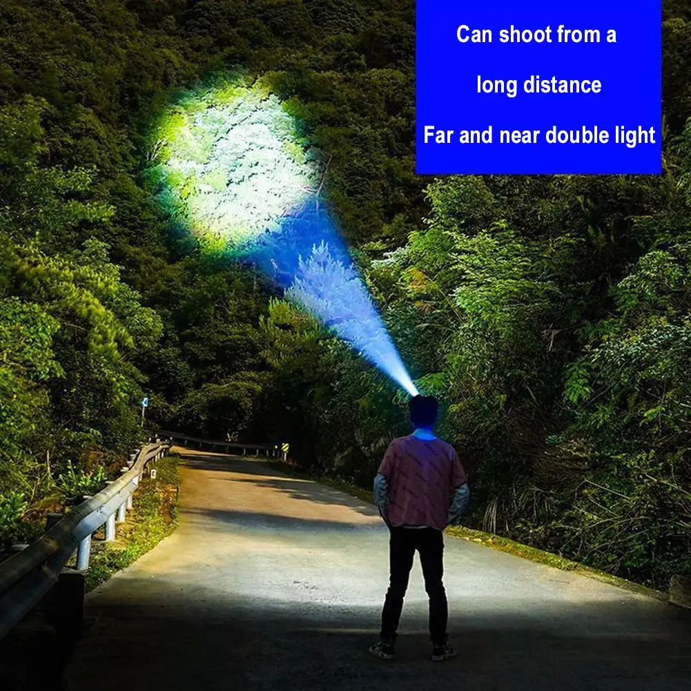 LED Waving Sensor Headlights Super Bright And Bright Range Charging Light Work Head Extra Light Mounted Long I2D2