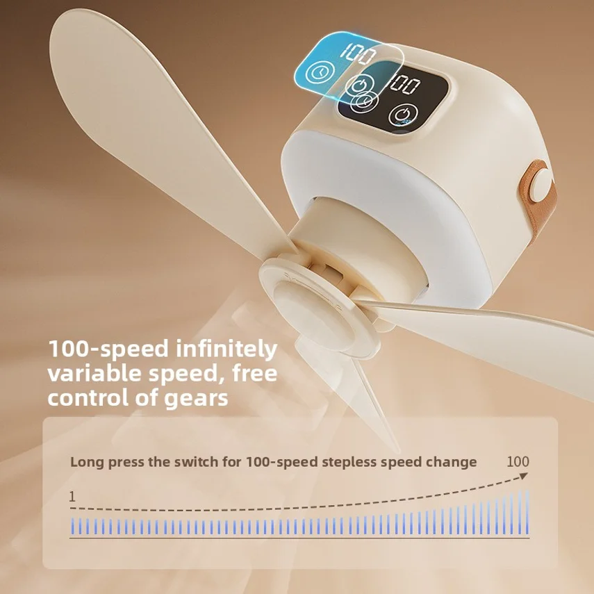 Rechargeable Small Ceiling Fan - Outdoor Camping Fan recension och pris