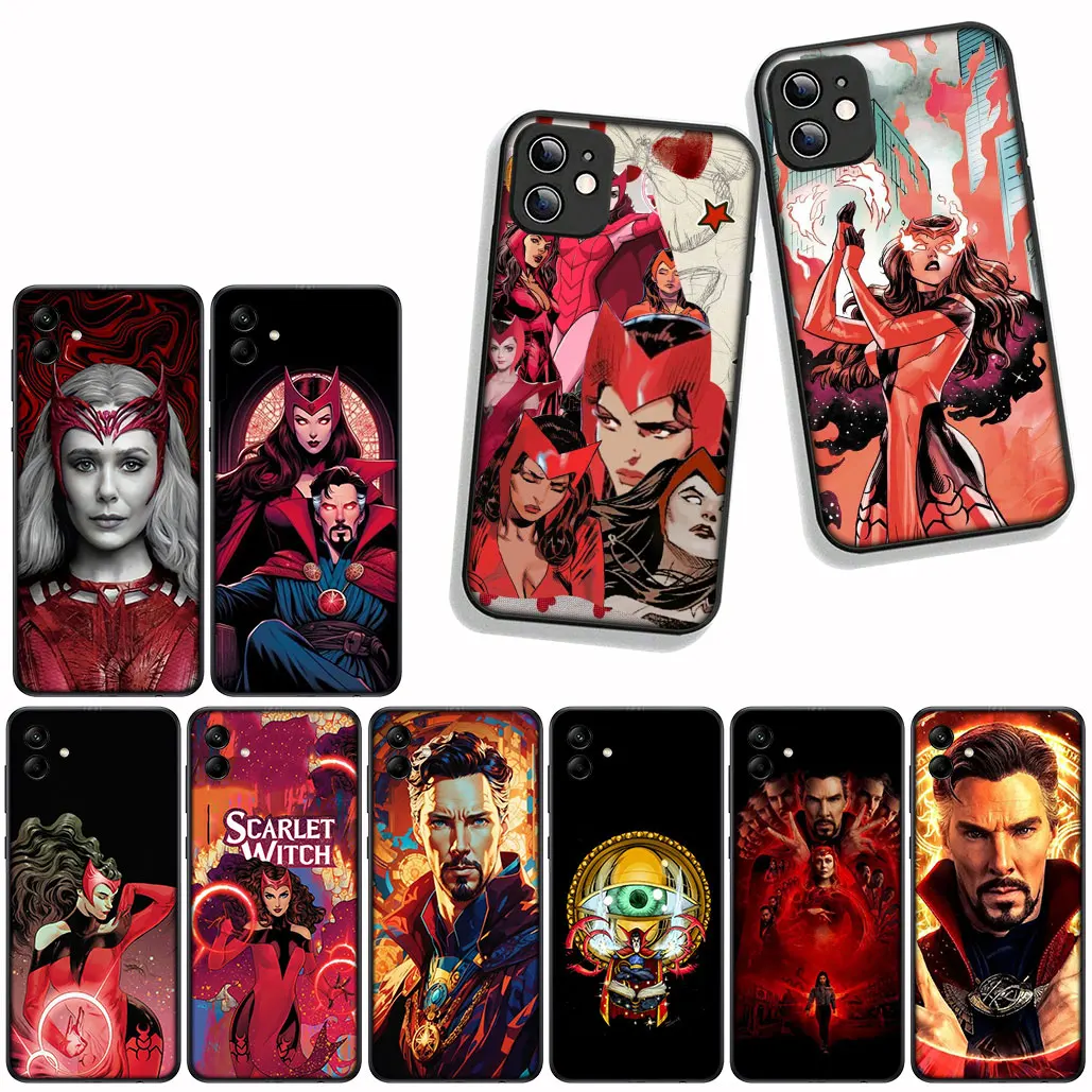 Чехол для мобильного телефона Apple iPhone 16, 11, 13, 14, 15 Pro Max 7, 6, 8 Plus SE2 SE3 + 16E SE 2022, Алая Ведьма, Марвел Доктор Стрэндж