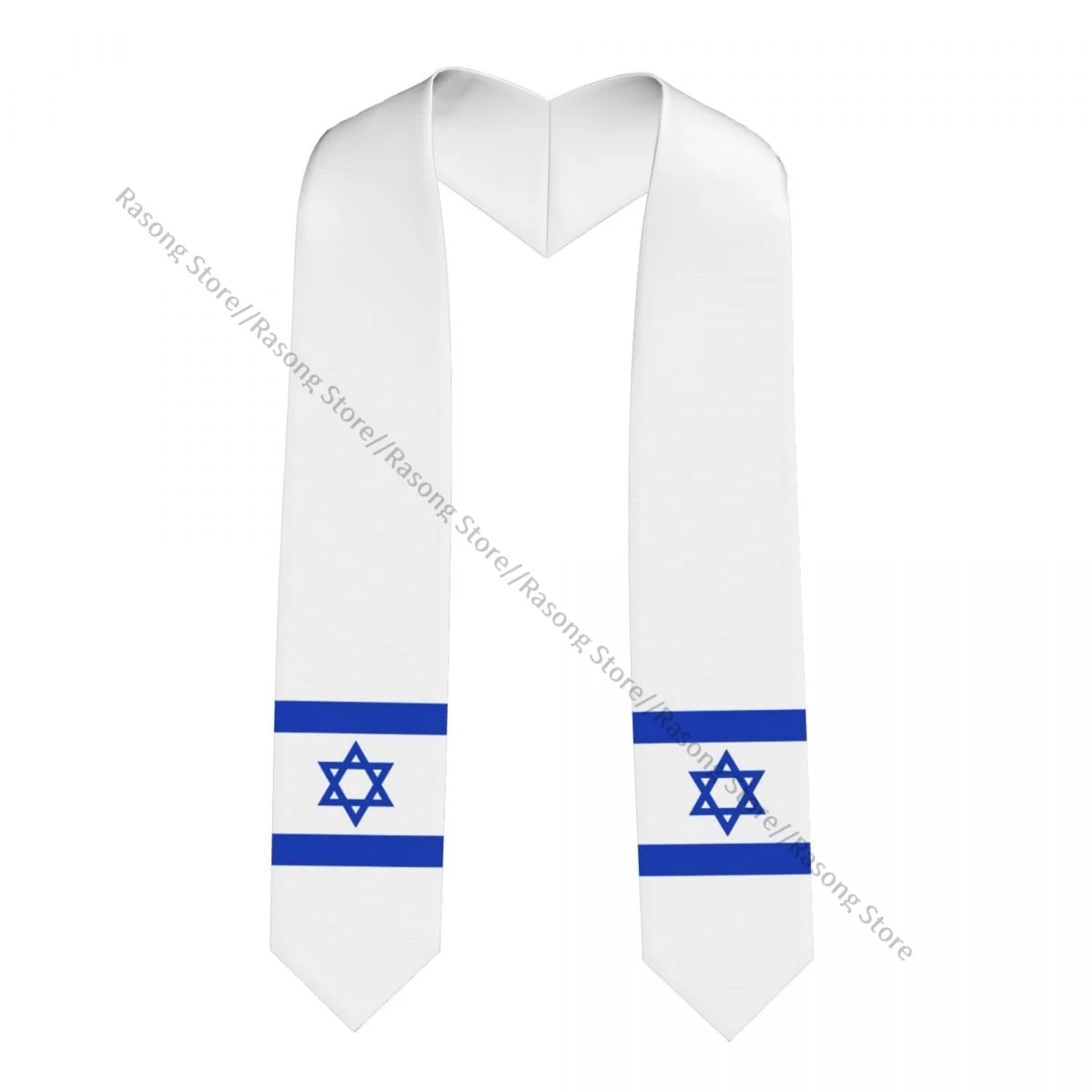 

Flag Of Israel Unisex Adult Graduation Stole Shawl for Academic Commencements Celebration Uniform