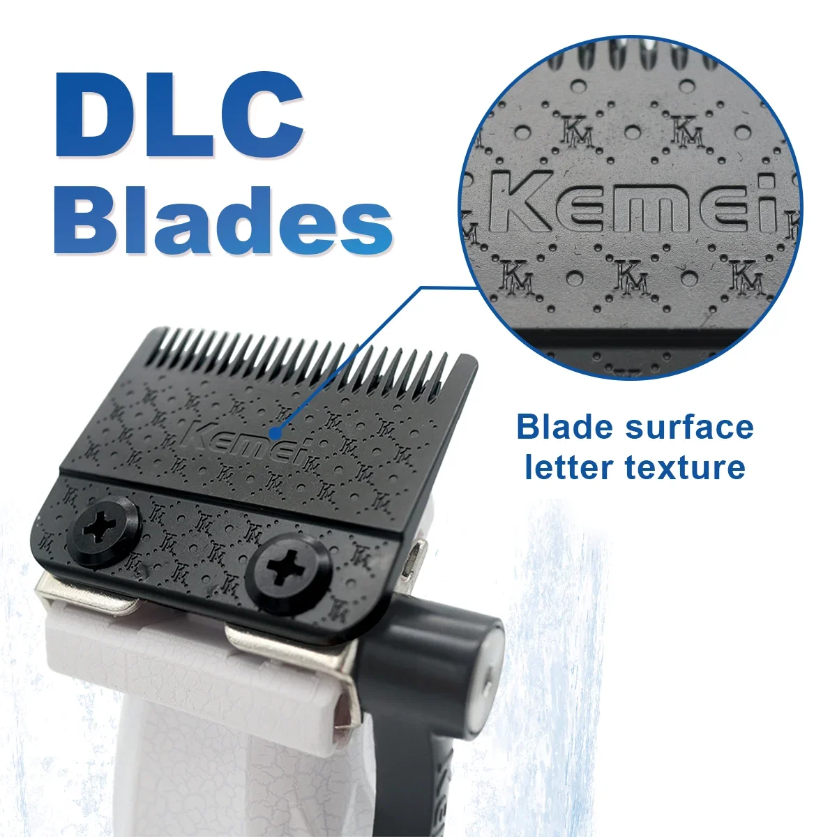 KEMEI KM-1689 KM-1690 Professional Hair Clipper Kit DLC Blade with Base Charger Hair Cutting Machine Professional Barber Machine