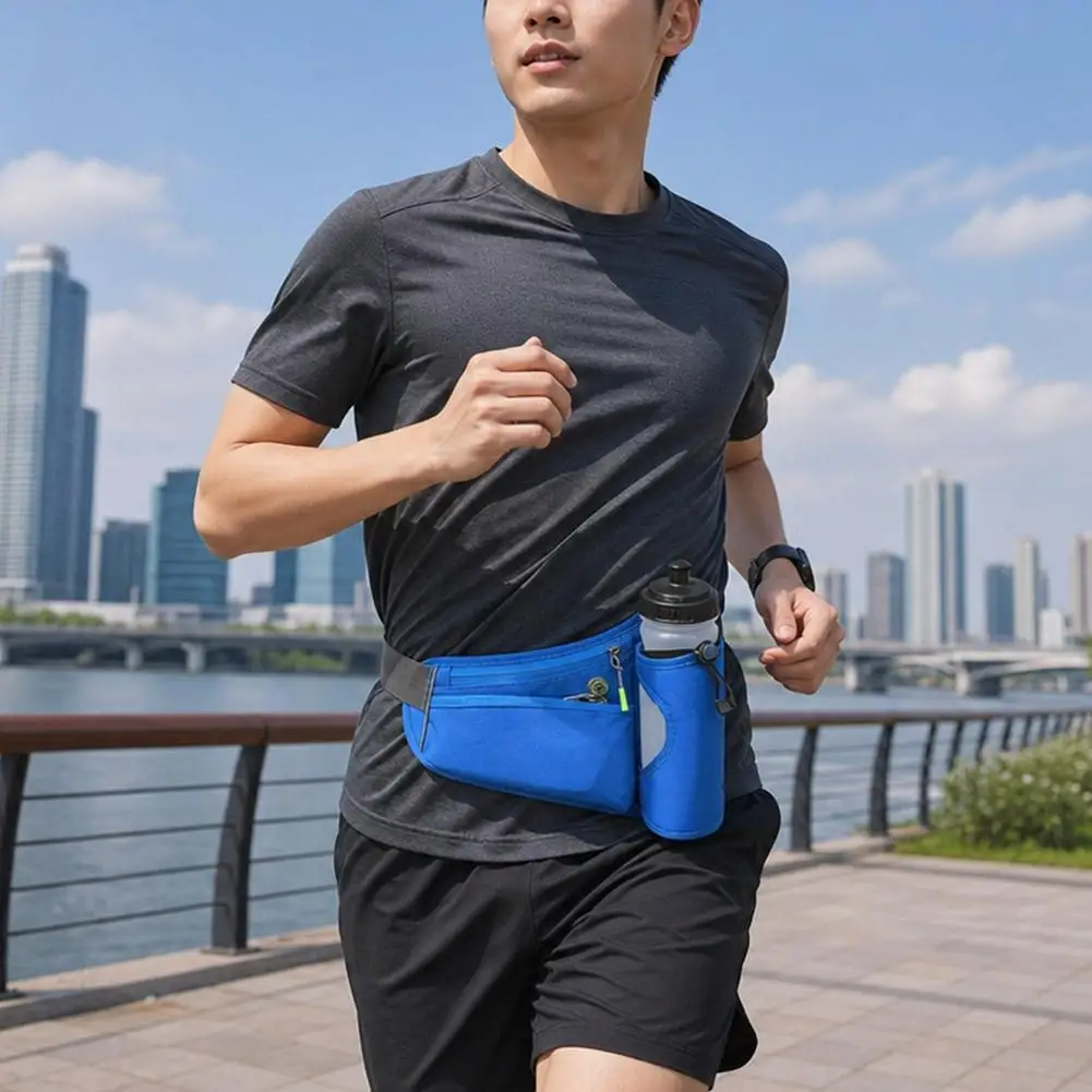 Bolsa diagonal para garrafa de água, esportes ao ar livre, montanhismo, multifuncional, fitness, mochila, à prova d'água, para corrida