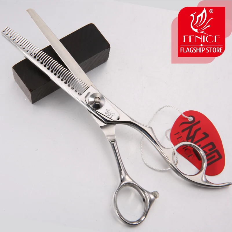 Imagem -04 - Fenice Professional Pet Grooming Thinning Tesoura Jp440c Tesouras de Aço Acessórios da Beleza do Cão 6.0 7.0