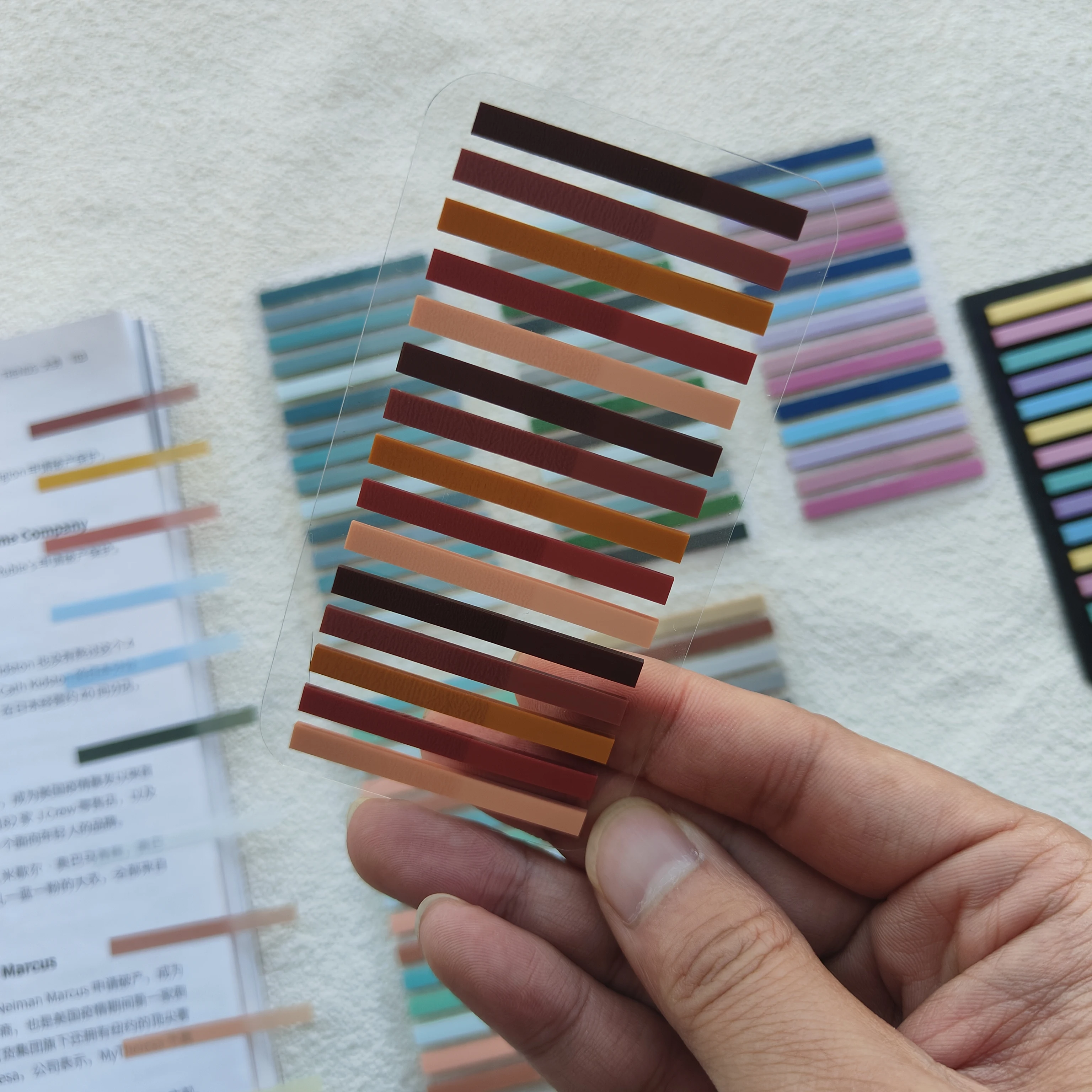 2100 Sheet Transparent Sticky Notes Page Markers Book Tabs Index Sticky Notes Bookmarks Memo Pad Notepad Stickers Stationery