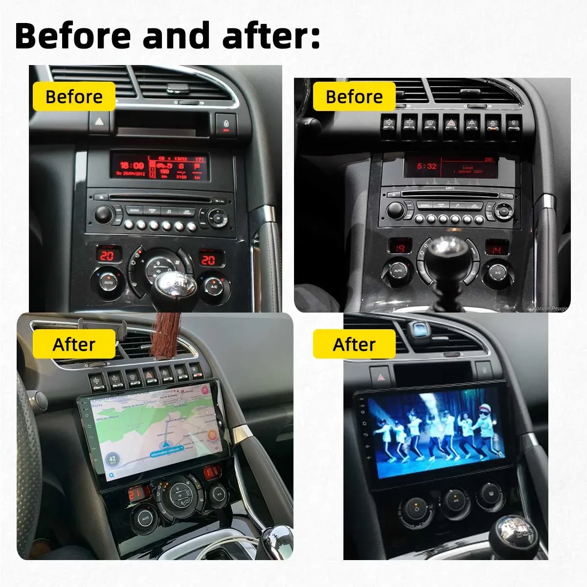 Car Radio For Peugeot 3008 5008 AT 2009 - 2016  Android Multimedia GPS Navigation Carplay Head Unit Stereo Autoradio 2 Din 4G
