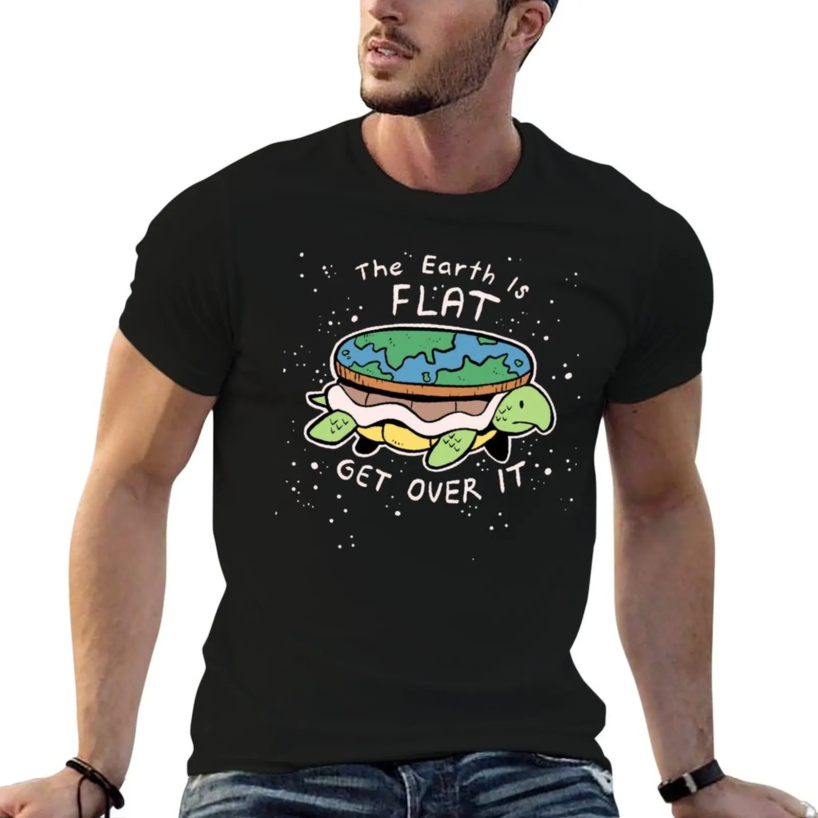 T-shirt The Cold, Flat Truth pour homme, t-shirt de créateur, t-shirts anime pour homme, t-shirt essentiel