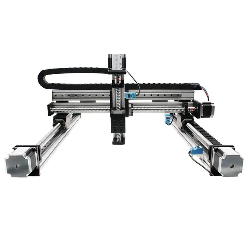 Gantry robot 4-axis XYZ slide table CNC machine linear guide for lathe machine attachments