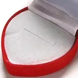 

1-20pcs Love Shaped Couple Ring Boxes Wedding Red Velvet Matching Ring Boxes Gift Packaging Box Ring Type Package