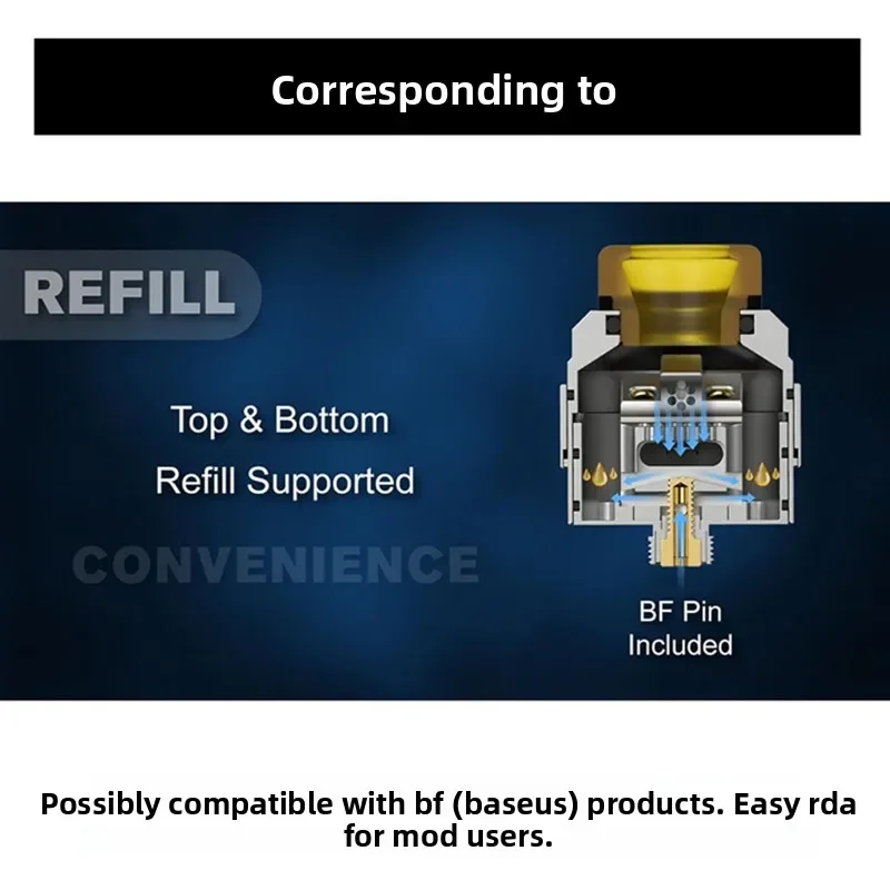 V1.5 RDA 24 atomizer tank for coils & atomizers - gallery image 3