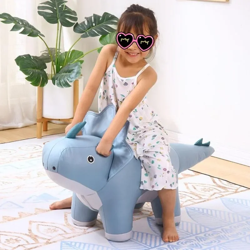  Dinosaur Stool For Children Creative Designer Animal Chair Cartoon Look Change Shoe Home Low Stool