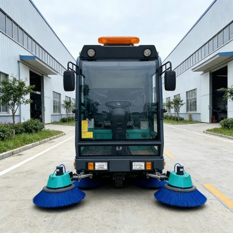 Battery Powered Ride On Floor Sweeper With High Strength Nylon Brushes For Long Lasting Performance Cleaning Equipment Unit
