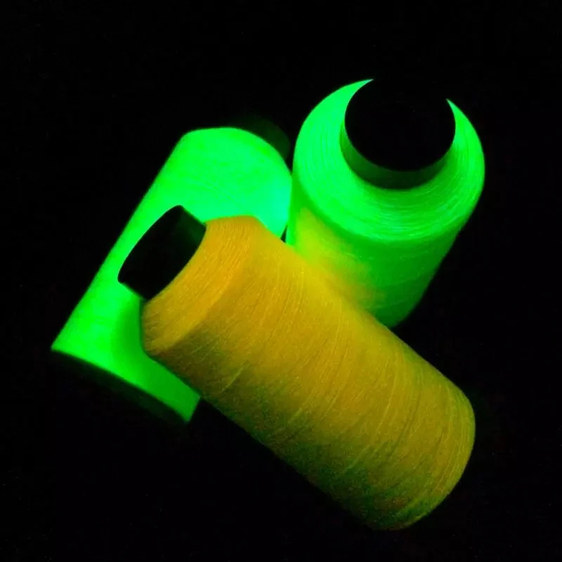 1000 Yards Luminous Embroidery Thread Glow In The Dark Sewing Thread DIY Hand Knitting Carpet Sweater Hat Polyester Yarn