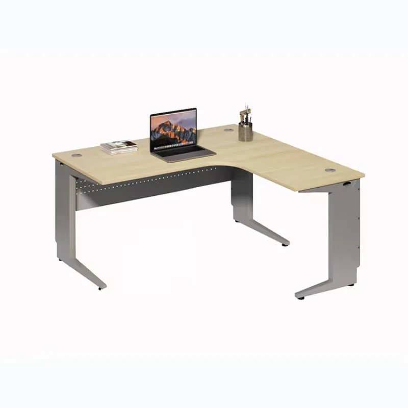 

Xusheng Custom Contemporary Titan L-Shaped Standing Office Desk Easy Assembly with Durable Three-Legged Stable Design