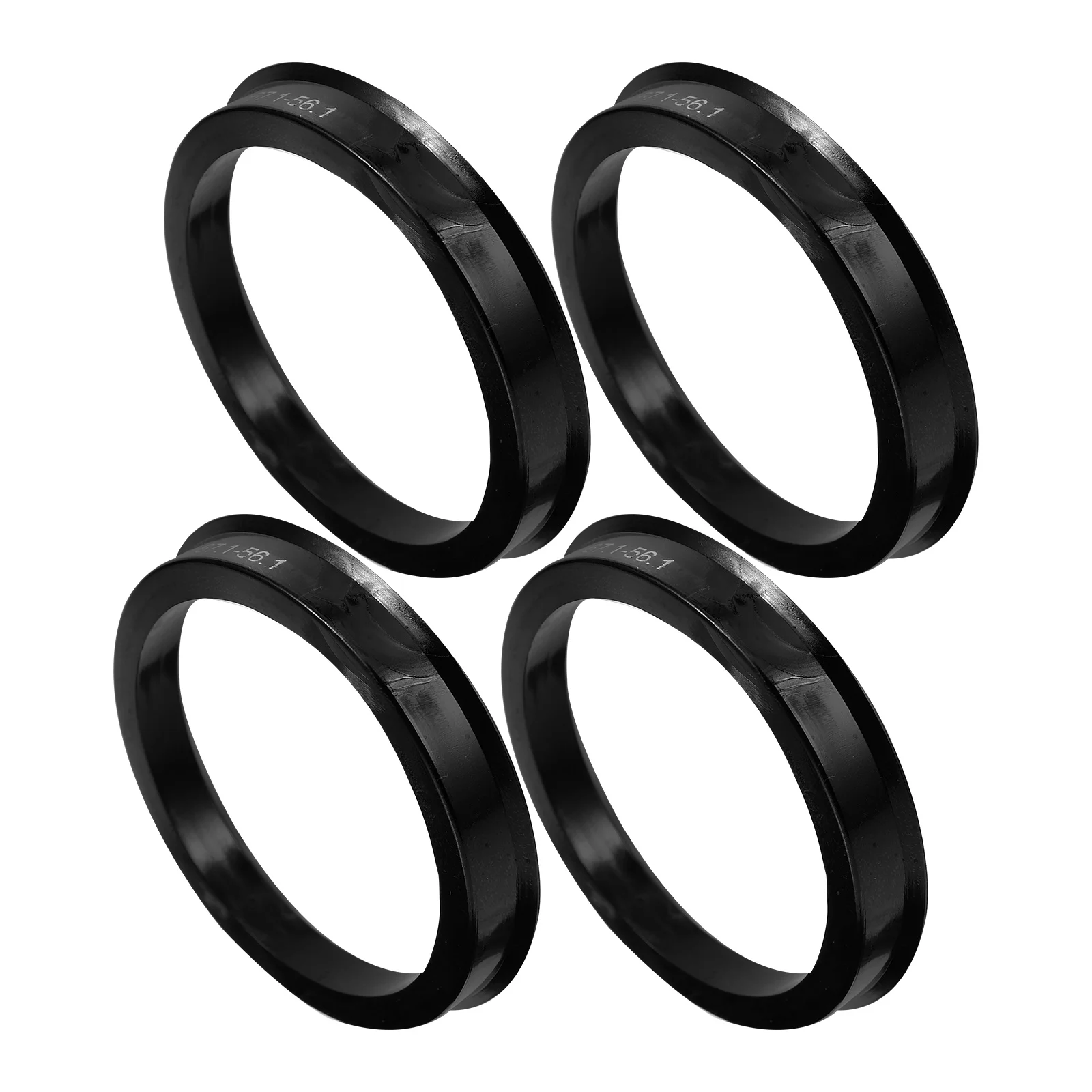 

4Pcs Hub Centric Rings Metal Car Decorations Exterior Plastic Lightweight Durable Vibration Reduction Wheel