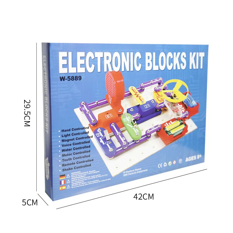 Electronic Blocks Kit, Stimulate Creativity STEM Education, Boy Girl Learn Circuit Knowledge Toys, Multi Functional Diversified