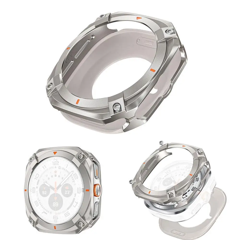 

For Samsung Galaxy Watch 7 Ultra Case 47mm Luxury Armor Alloy Metal Full Coverage Bumper Protective Case Smart Watch Accessories