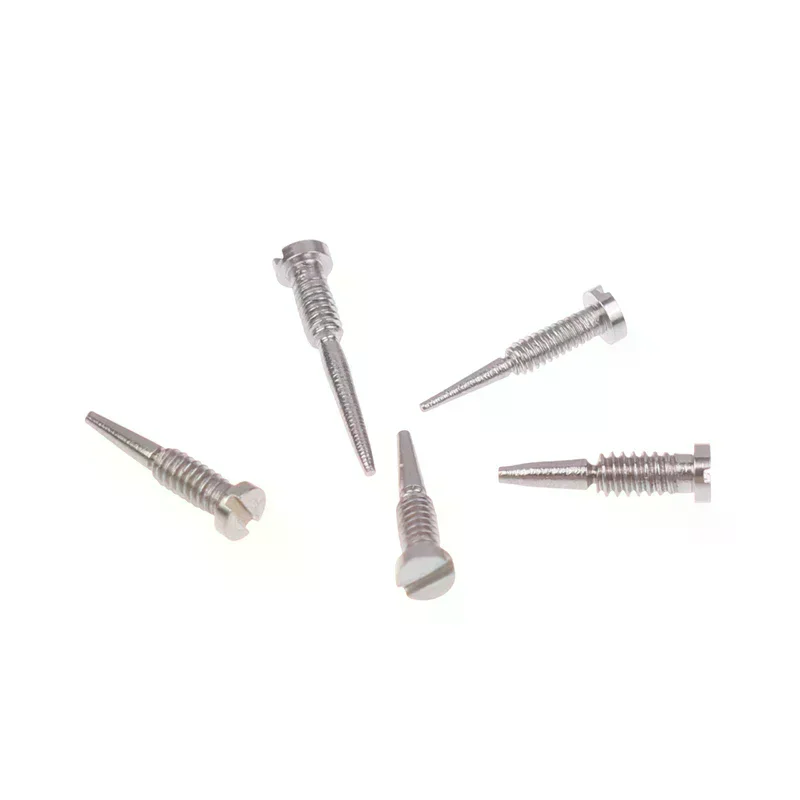 100Pcs Glasses Spring Hinge Screws Optical Eyewear Accessories Pointed End Self Aligning Screw Repair Supplies
