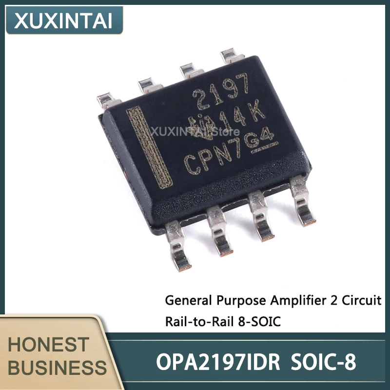 10Pcs/Lot  New Original  OPA2197IDR OPA2197 General Purpose Amplifier 2 Circuit Rail-to-Rail 8-SOIC