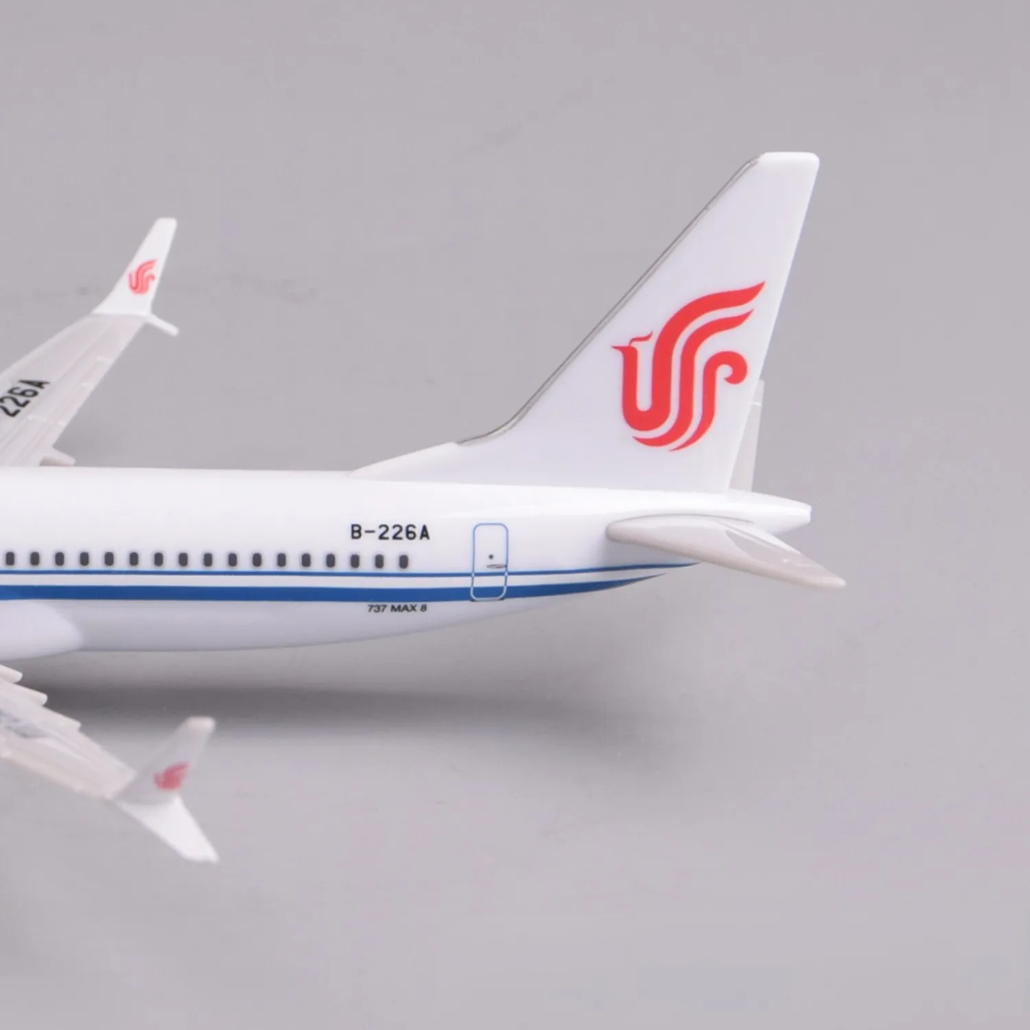 20cm Plastic Model Plane Air China B737max8 Collectible Aircraft Model Kit with Stand for Aviation Enthusiast Gift or Plane Toy view 6