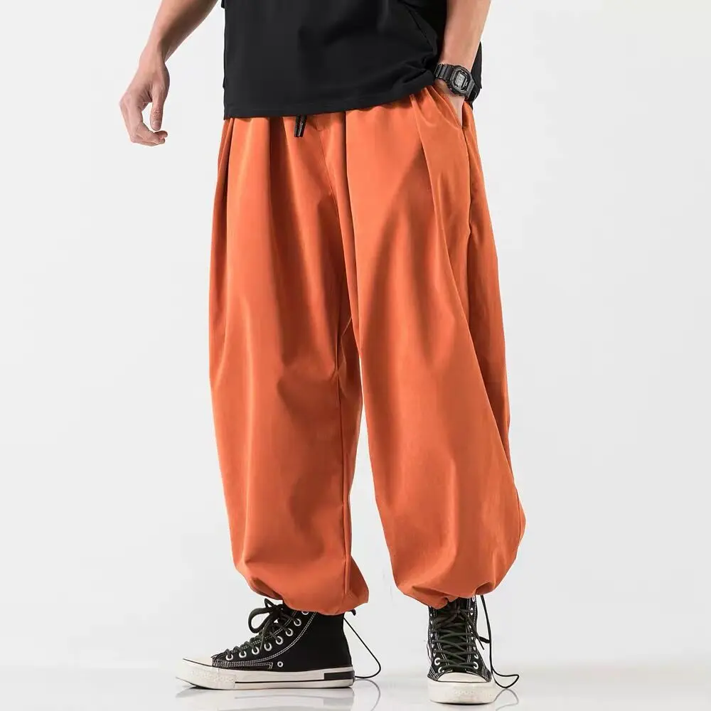 Baggy Cotton Linen Men Harem Pants Hip Hop Spring Autumn Trousers Casual Loose Vintage Nepal Style Pants Thin Pantalon Hombre