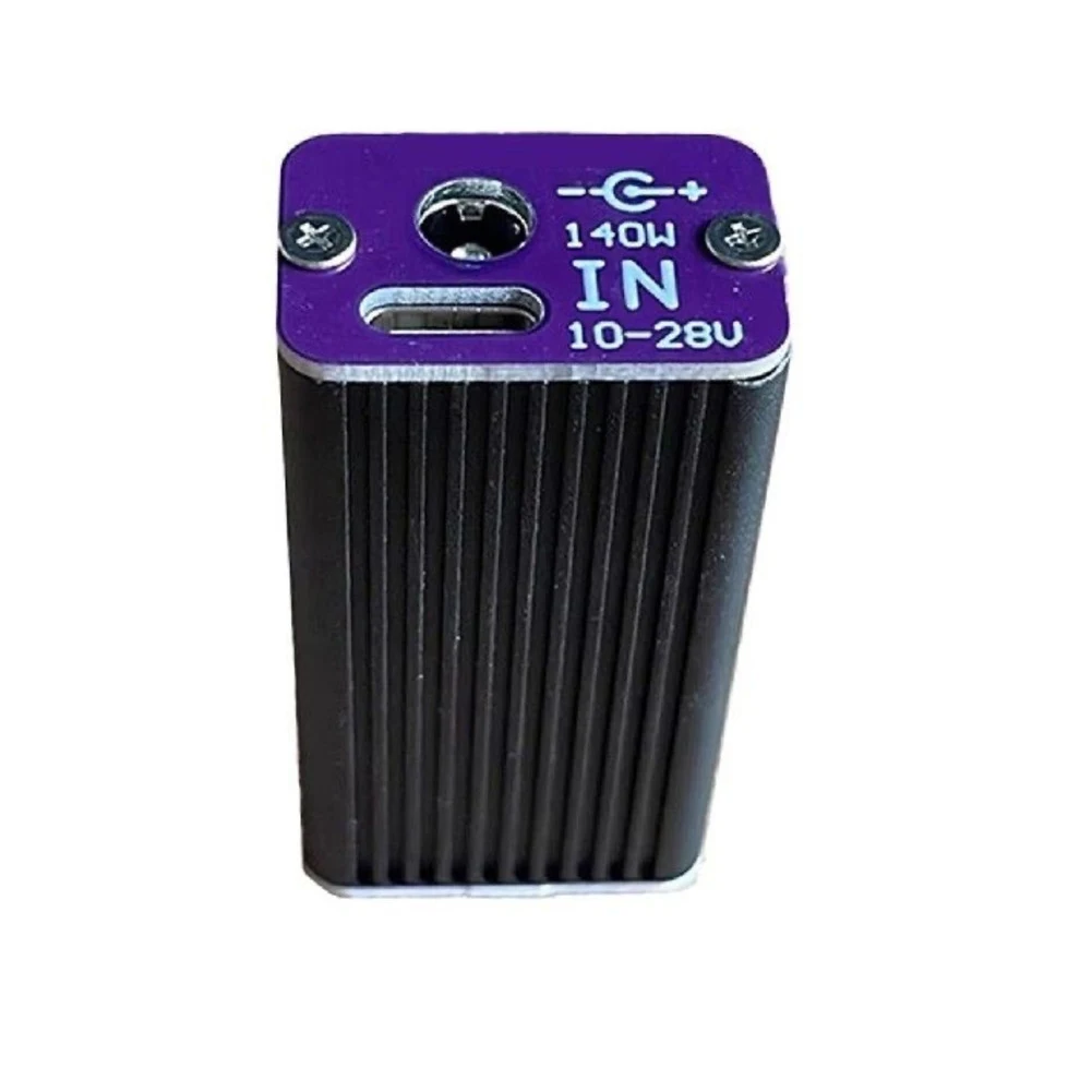 

140W PD Fast Charging Converter with Dual Ports Supports DC5525 and Power Delivery Protocols for Laptops and Monitors