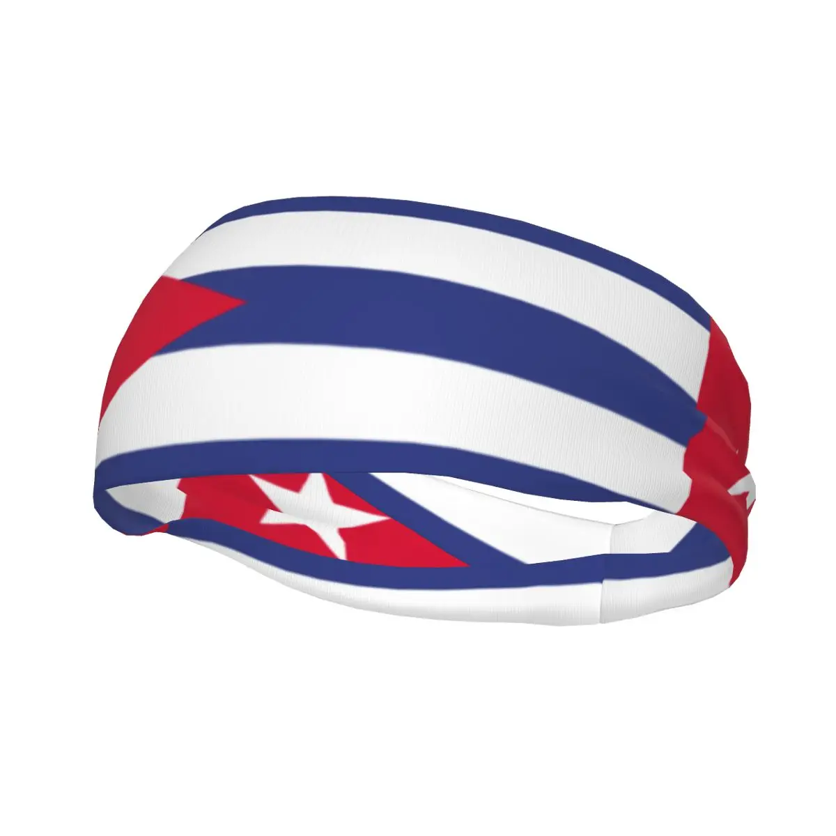 Diadema con bandera de Cuba, diadema para tenis, gimnasio, Fitness, accesorios para el cabello