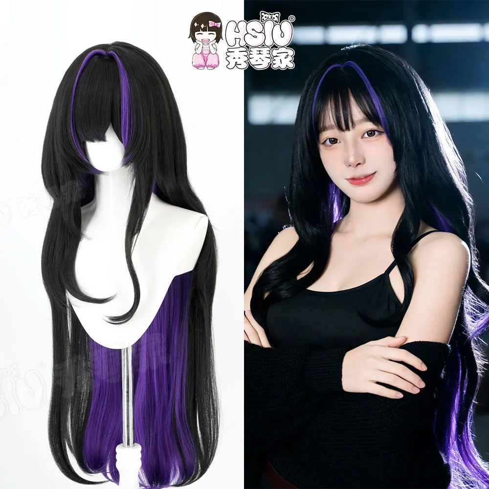 レブレイル-コスプレウィッグ-hsiu-95-センチメートル黒混合紫ロングヘア耐熱ウィッグ-ウィッグキャップゲームニッケ-レブレイル-コスプレ